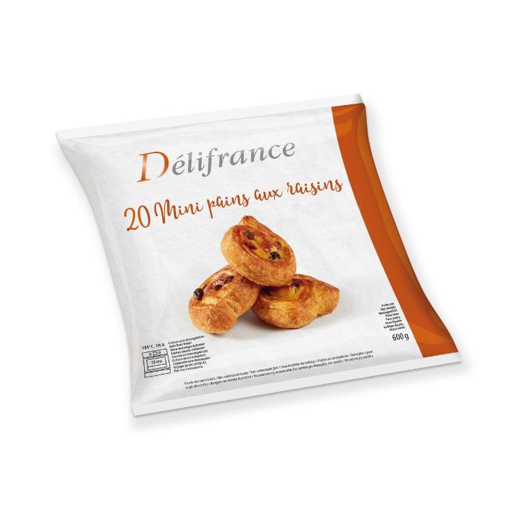 20 mini pains aux raisins