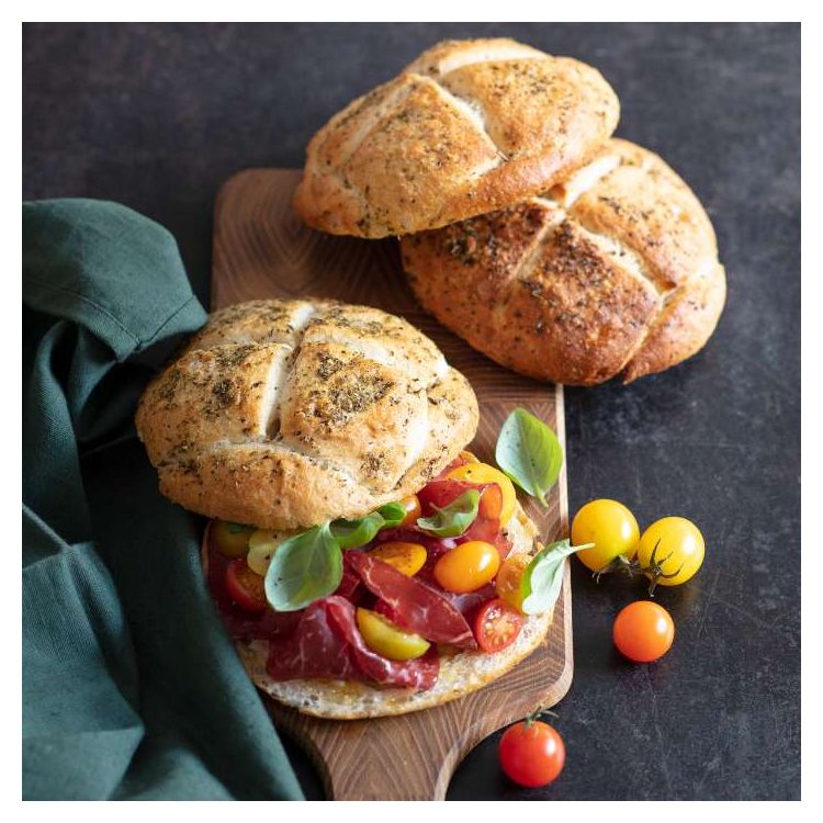 Focaccia rund, Kräuter