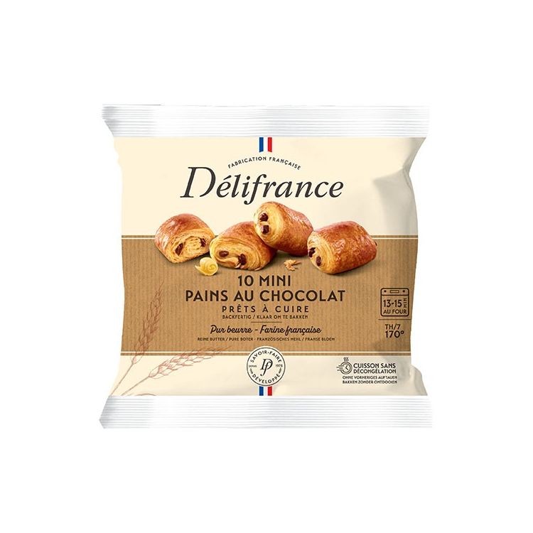 10 mini chocolade broodjes (in zak)
