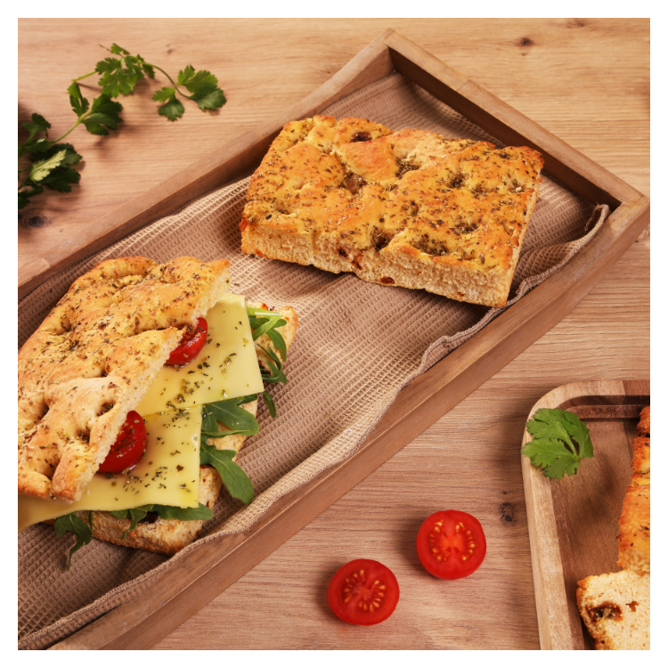 Focaccia wit tomaat