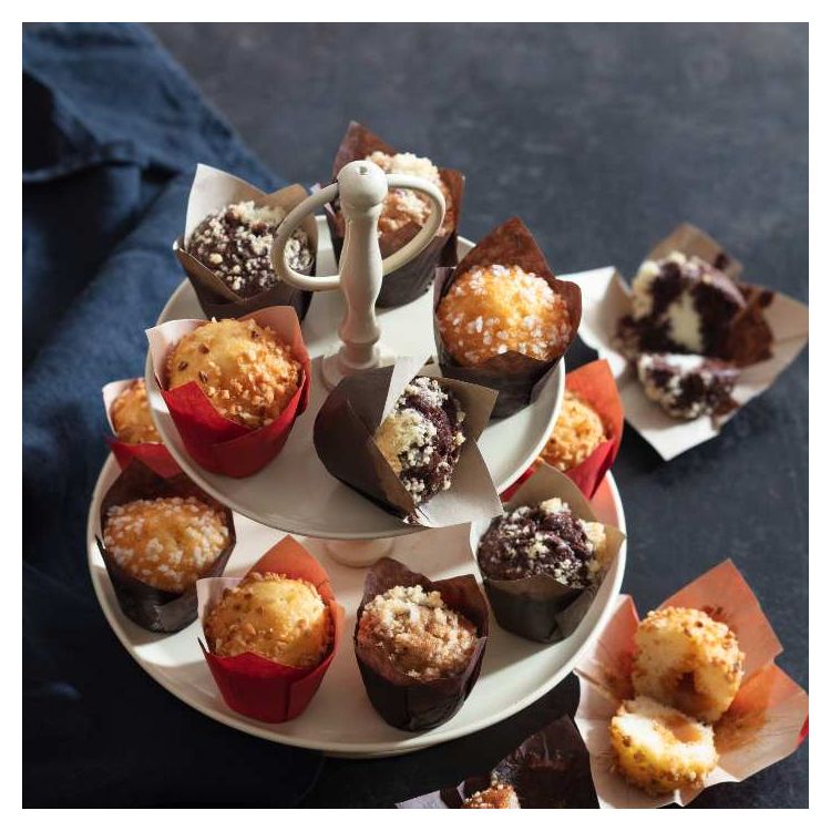 Muffins Mini Vit Choklad fylld