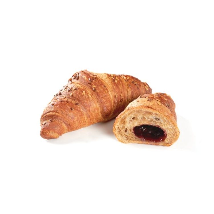 Croissant wegański z jagodami