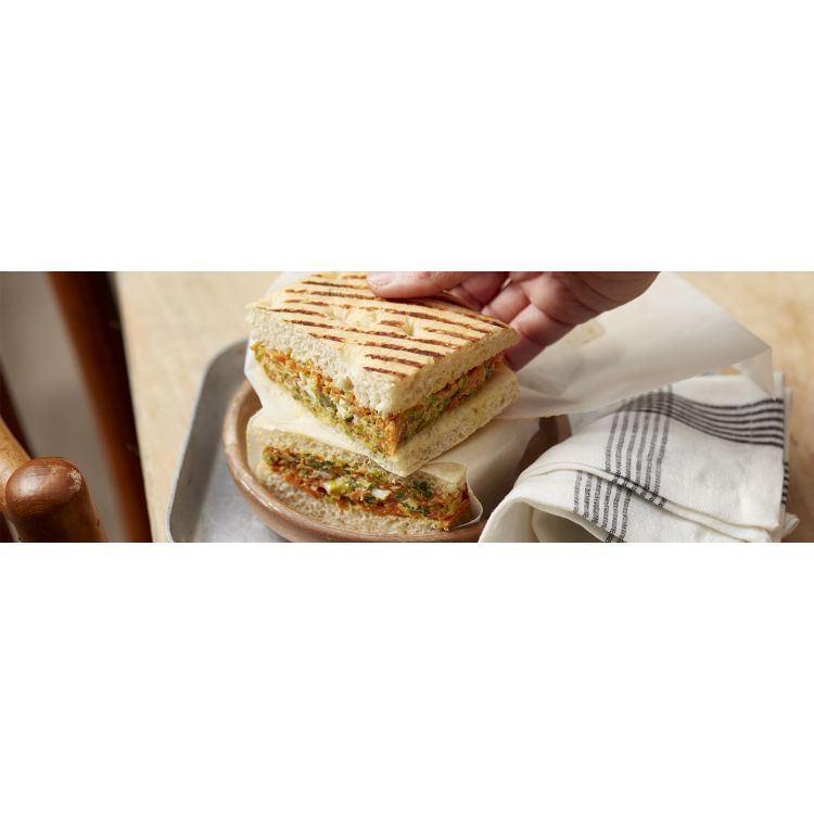 CARROT & LEEK EGG MIMOSA SANDWICH