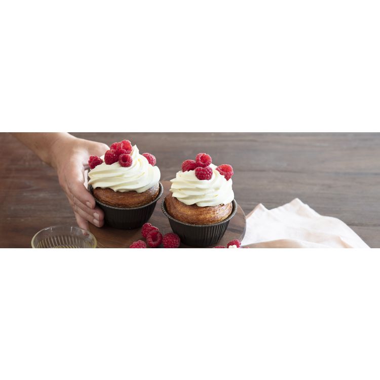 BRIOCHE FEUILLETÉE FAÇON CUPCAKE AUX FRAMBOISES
