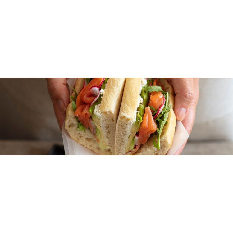 GRAN FOCCACIA WITH SALMON AND AVOCADO​