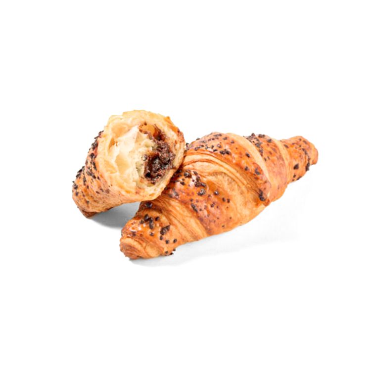 Mini croissant z czekoladą z orzechami