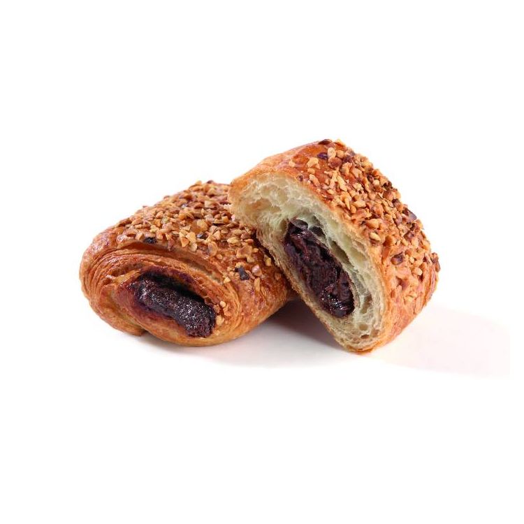 Broodje gevuld met cacao en hazelnoot boter (18%)