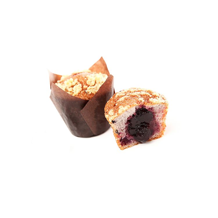 Mini plain muffin w blueberry filling 26g