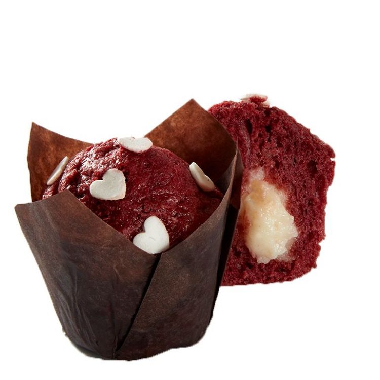 Mini Muffins Redvelvet med fyllning yoghurtsmak 
