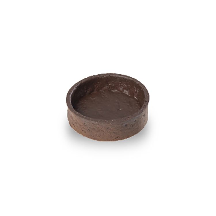 Round chocolate flavoured tart shell 7.6 cm